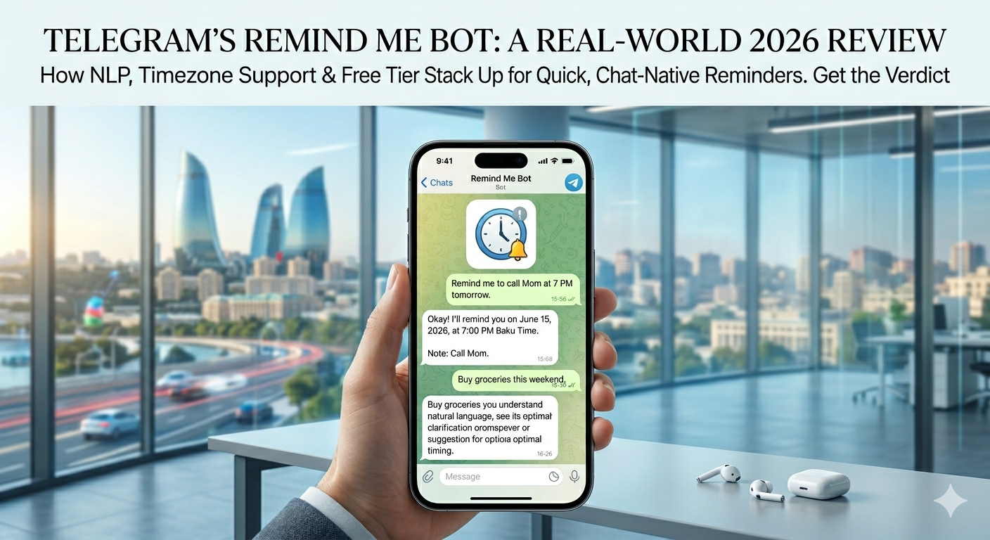 Telegram's Remind Me Bot: A Real-World 2026 Review